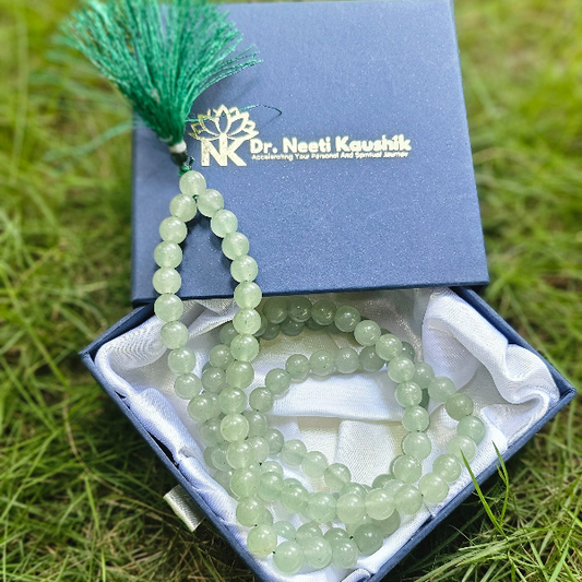 Green Jade Mala For Attract Prosperity - Dr. Neeti Kaushik's Shop