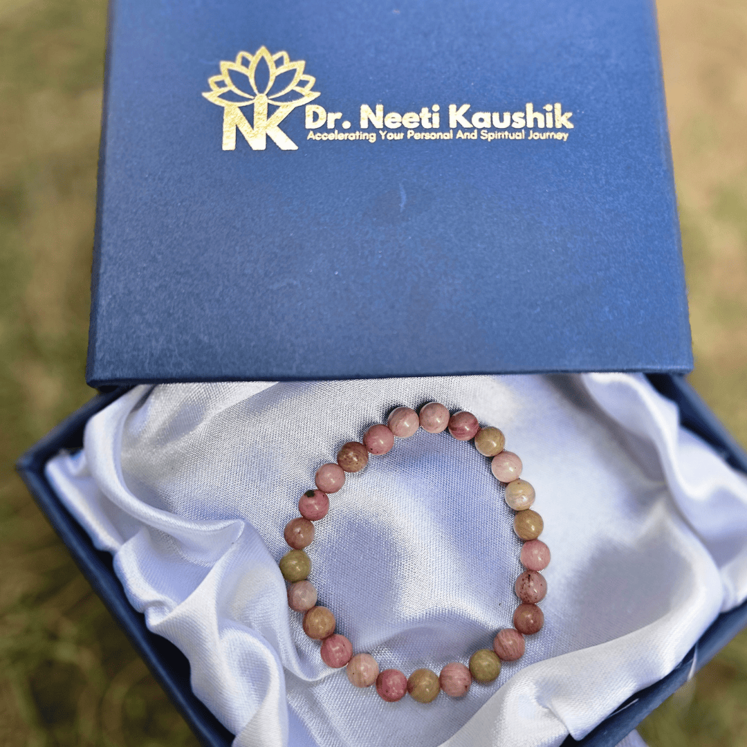 Rhodochrosite Bracelet For Relationship Healing (6mm) - Dr. Neeti Kaushik's Shop