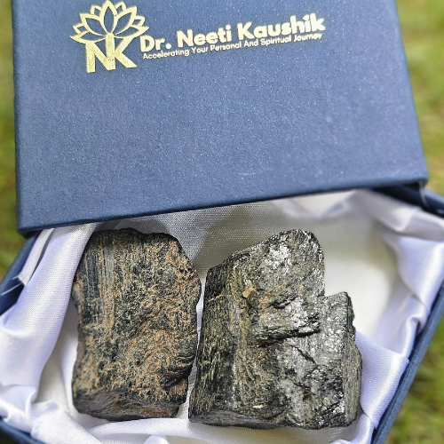 Black Tourmaline Raw Duo Pieces For Self-Confidence - Dr. Neeti Kaushik's Shop