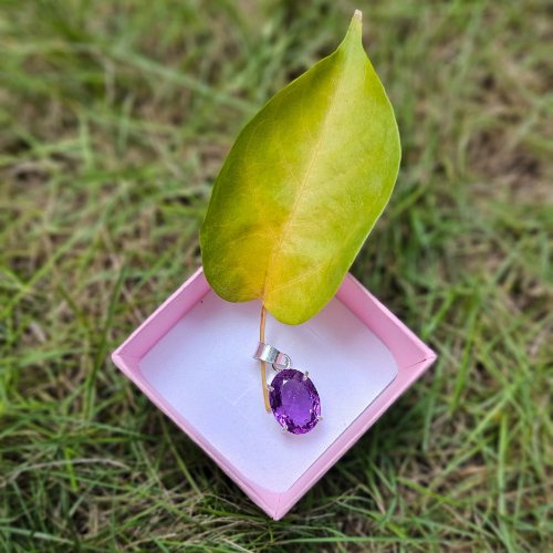 Amethyst Pendant For Peace - Dr. Neeti Kaushik's Shop