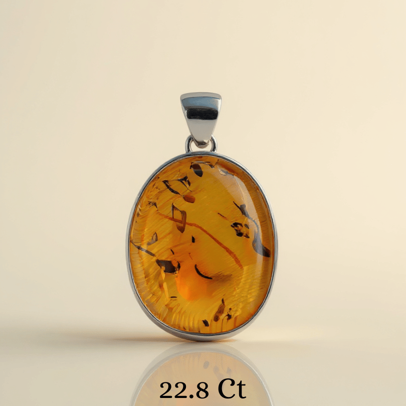 Amber pendant for healing and positive energy