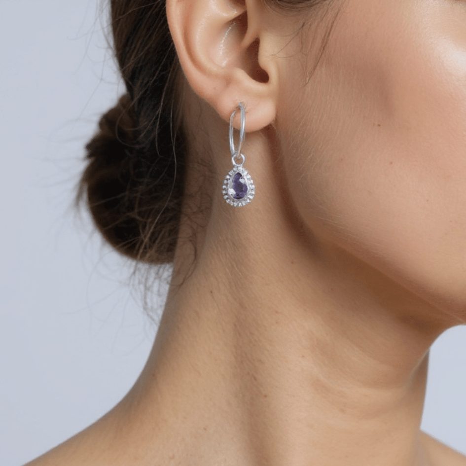 925 Sterling Silver Amethyst Earring Set – Elegance • Intuition • Inner Calm