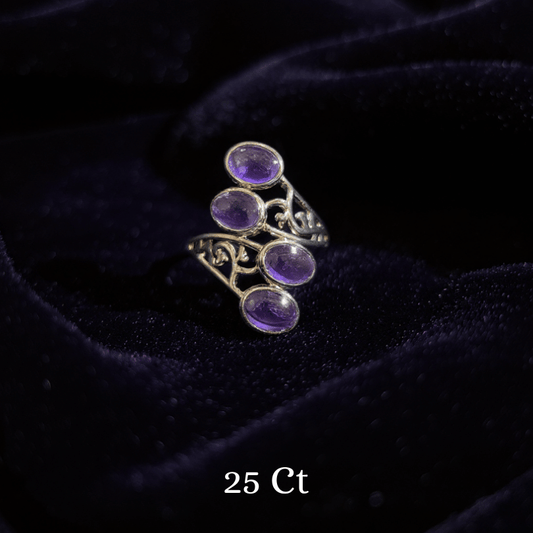 Amethyst Ring – Stone of Calm, Intuition & Spiritual Healing
