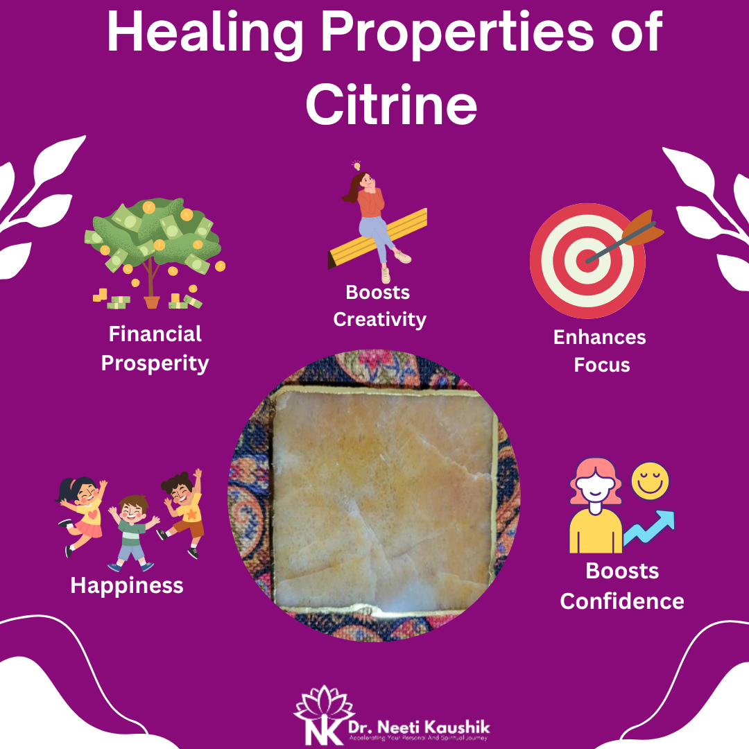 Citrine Coaster For Creativity - Dr. Neeti Kaushik's Shop