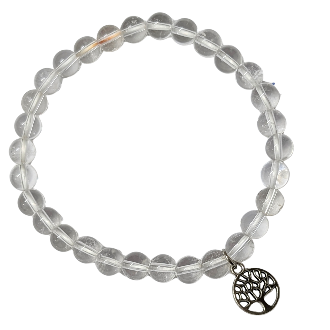 Clear Quartz bracelet for clarity, healing, and energy amplification"
