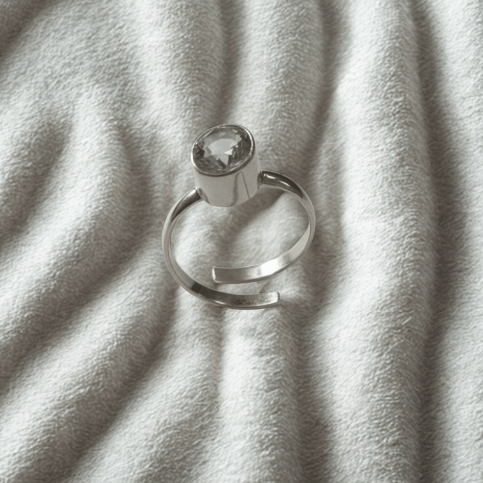 Clear Quartz Ring – Stone of Clarity, Healing & Energy Amplification