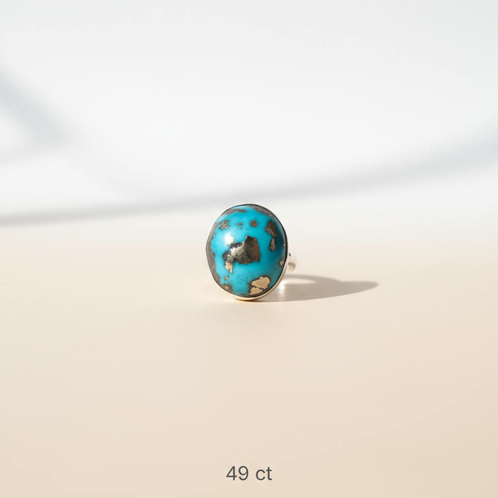 Turquoise 925 Sterling Silver Ring For Name, Fame & Success