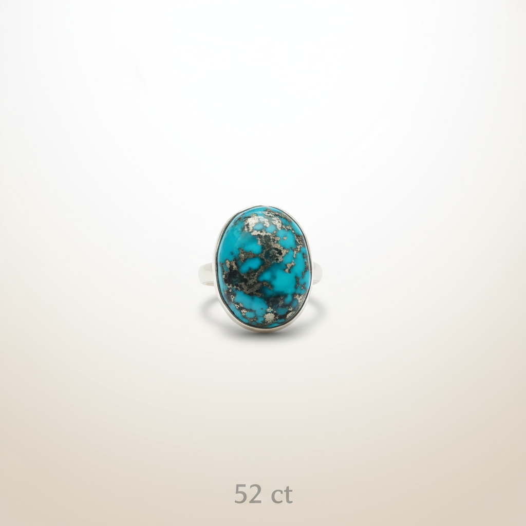 Turquoise 925 Sterling Silver Ring For Name, Fame & Success