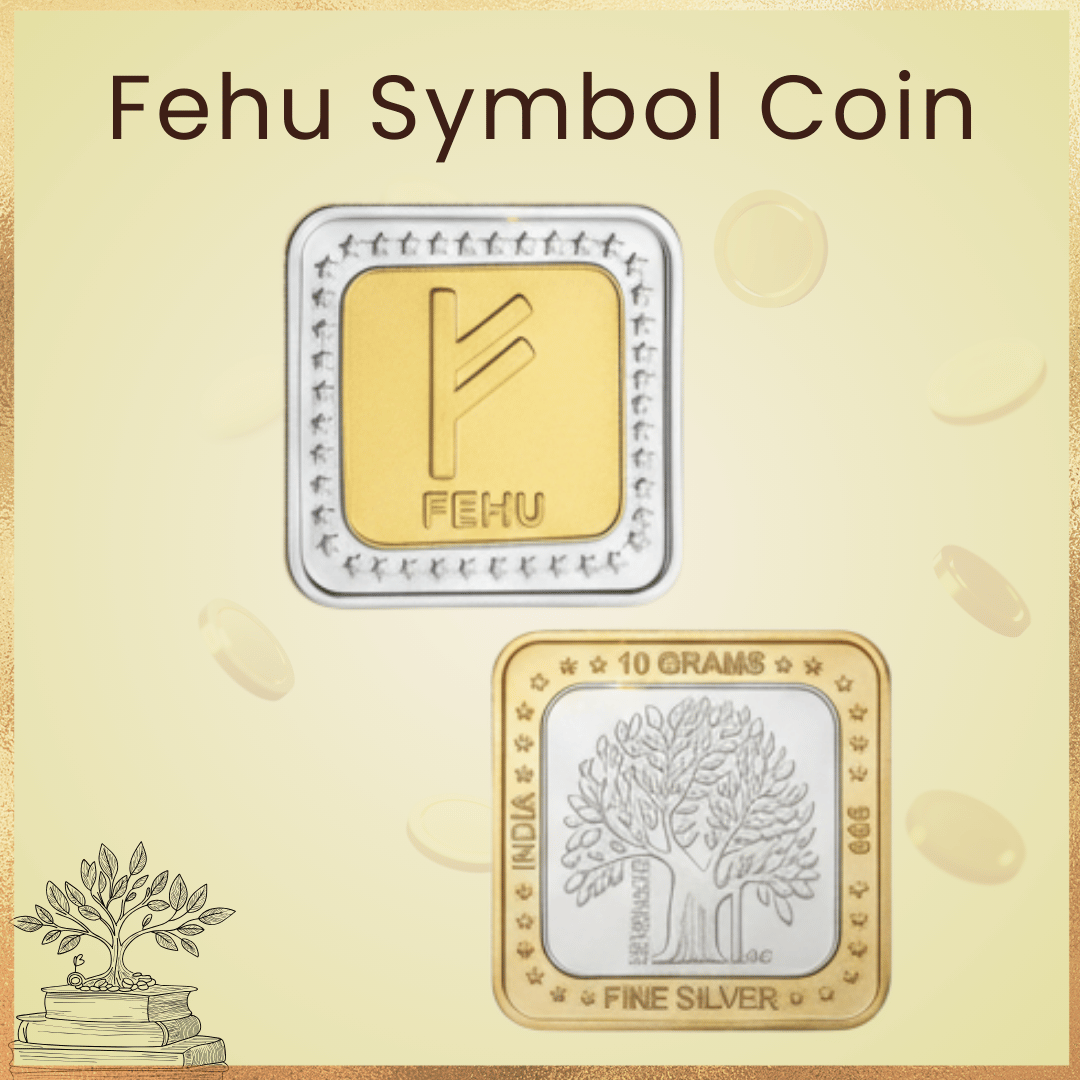 Abundance and Growth Fehu Silver Coin (10 Grams)