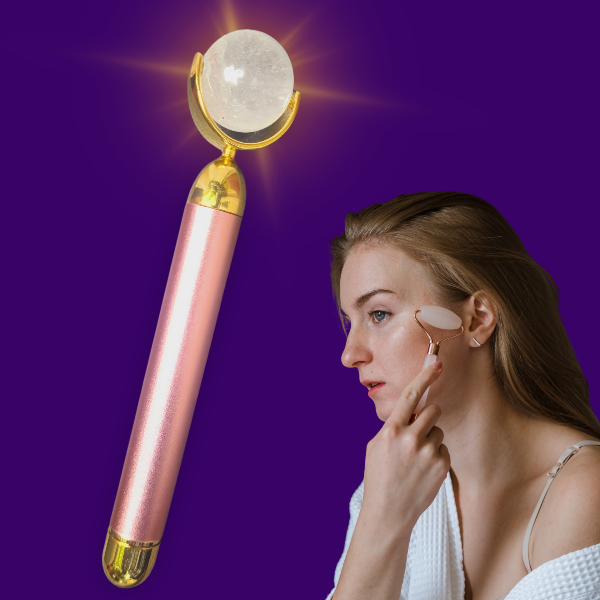 Clear Quartz Roller To Balance Energy Flow - Dr. Neeti Kaushik's Shop