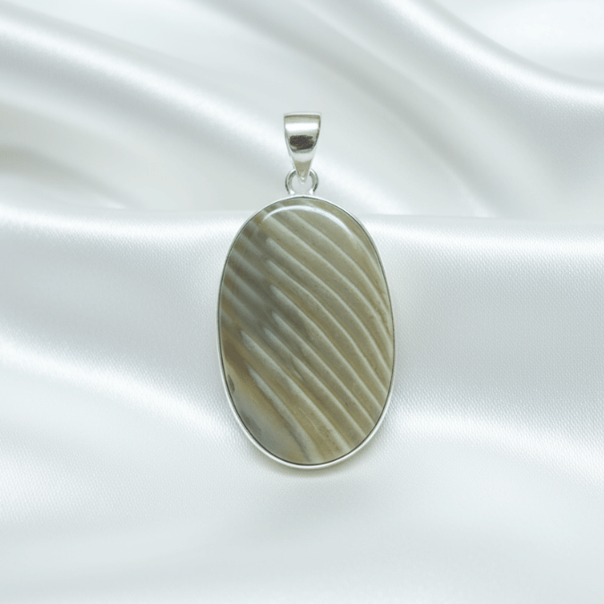 Authentic Flint pendant for grounding and inner strength