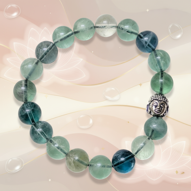 Green Fluorite Bracelet For Concentration-10mm
