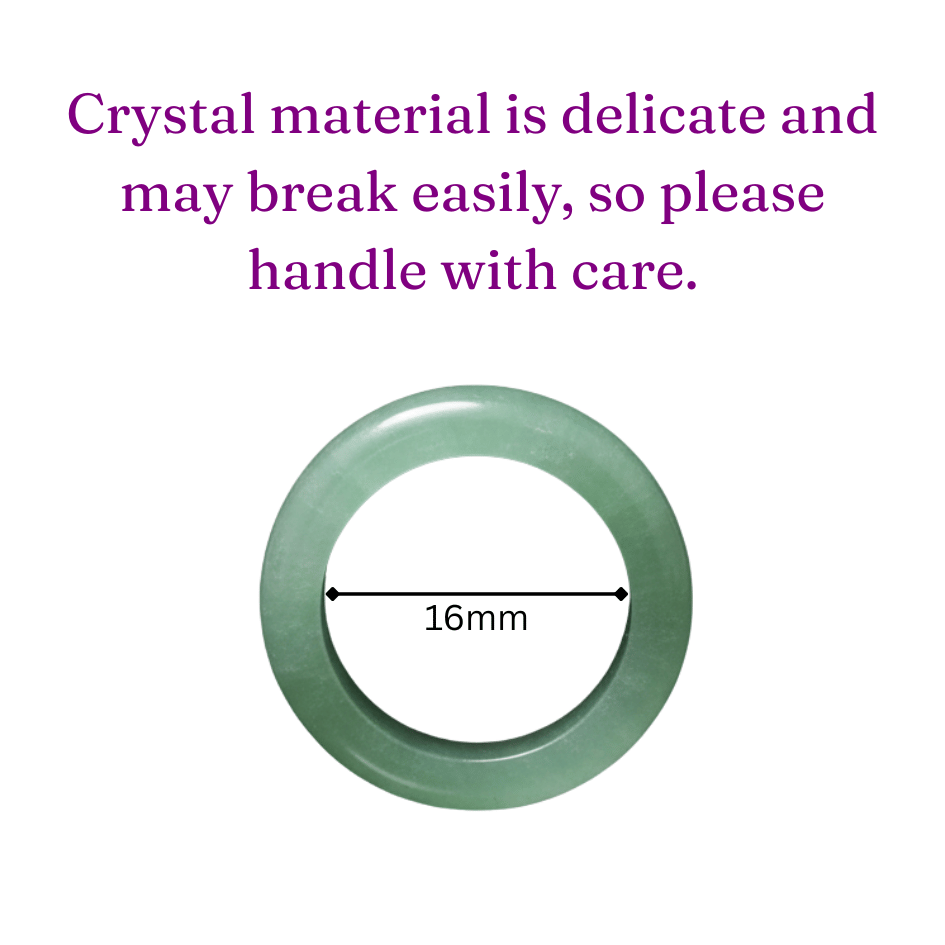 Natural Green Jade Crystal Ring – Good Luck, Prosperity, Healing & Emotional Balance