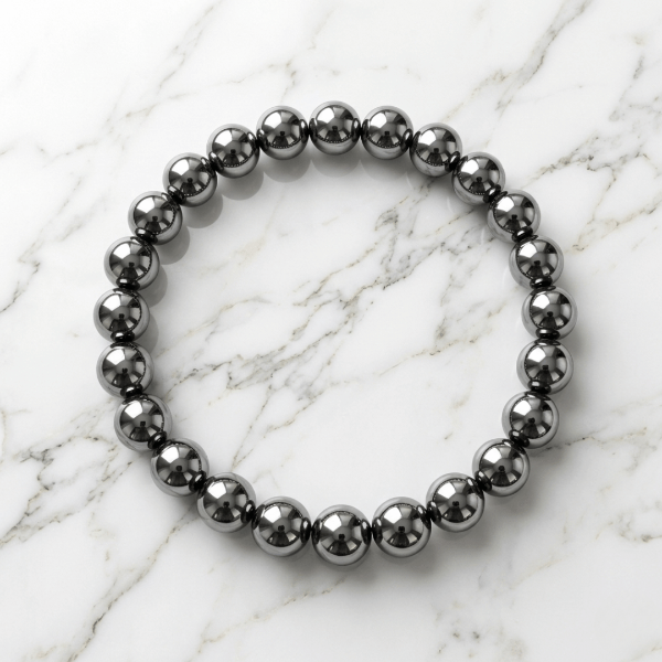 hematite bracelet for grounding and protection