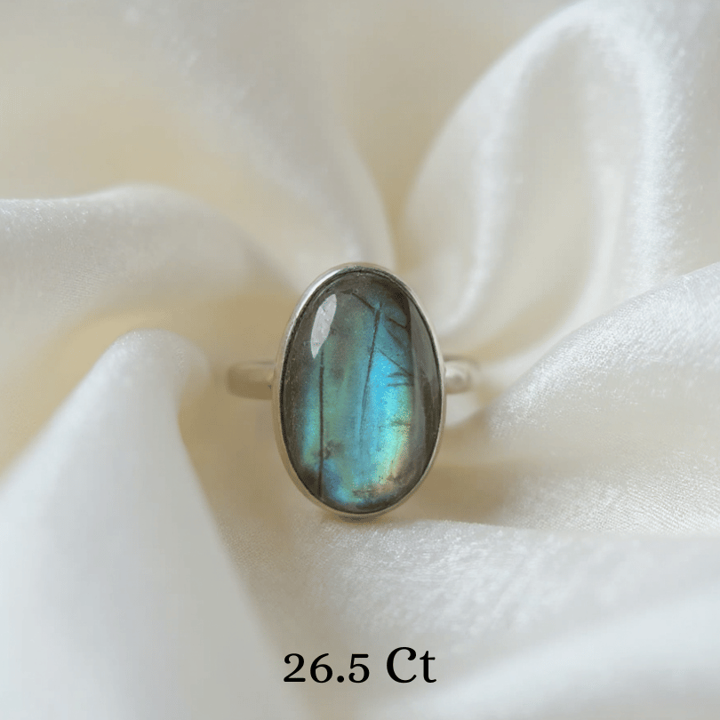Labradorite 925 Sterling Silver Ring – Stone of Magic & Transformation