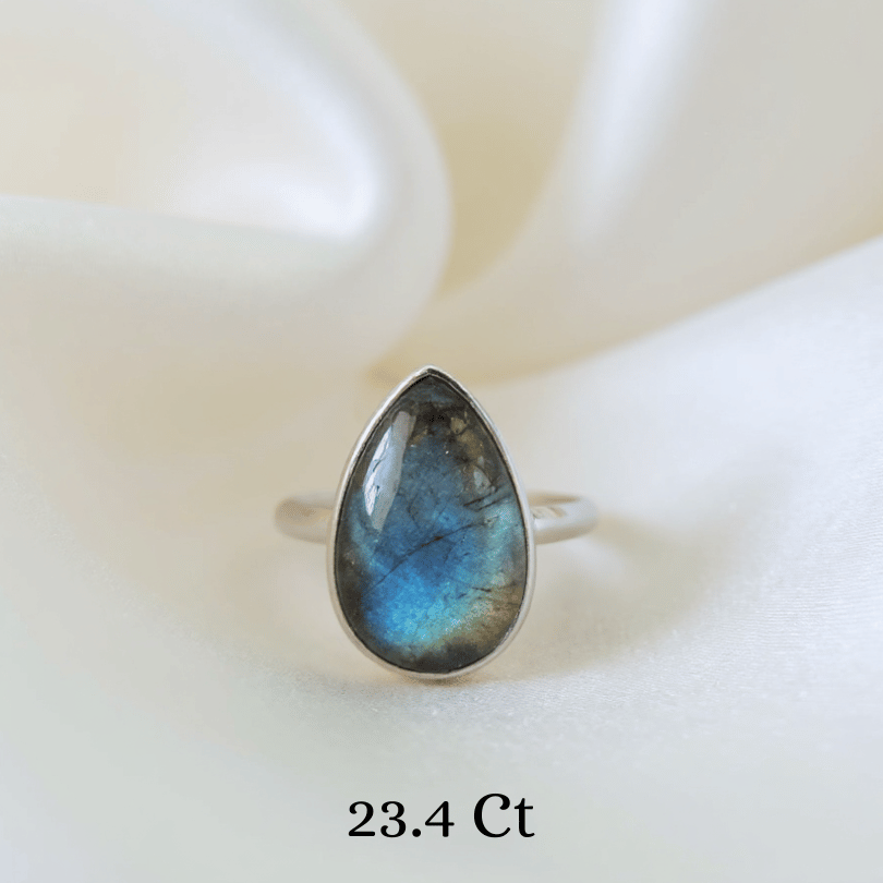 Labradorite 925 Sterling Silver Ring – Stone of Magic & Transformation