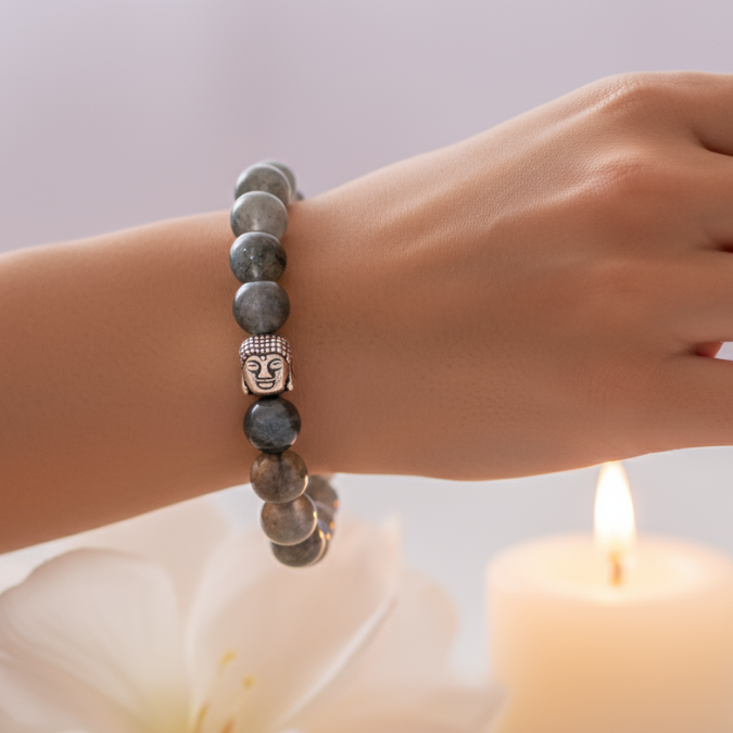 Healing Labradorite bracelet for positivity and aura cleansing