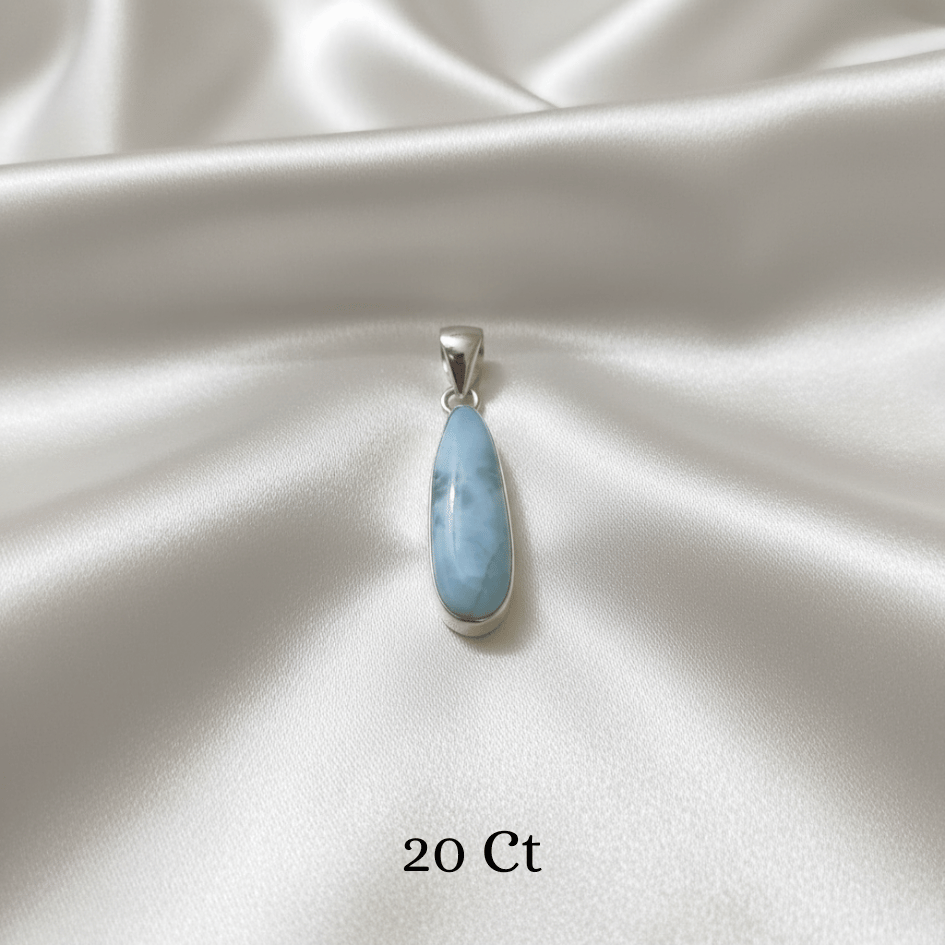 Healing Larimar pendant for clarity, peace, and harmony
