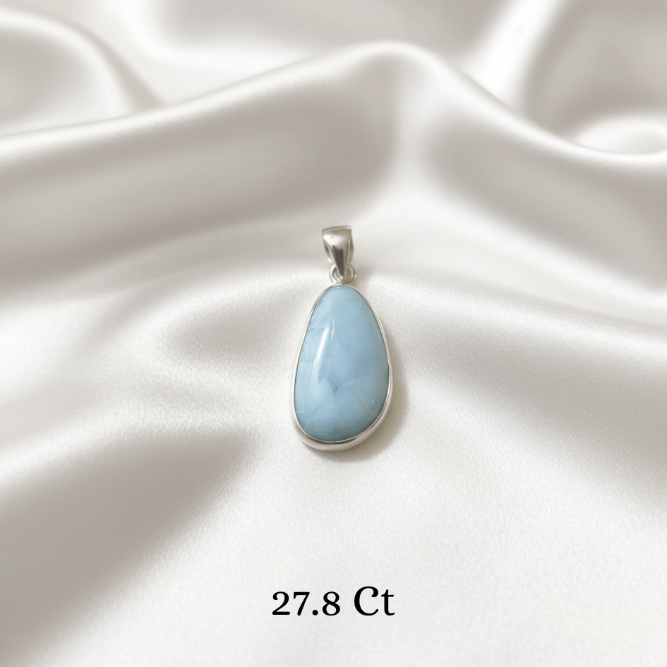 Healing Larimar pendant for clarity, peace, and harmony