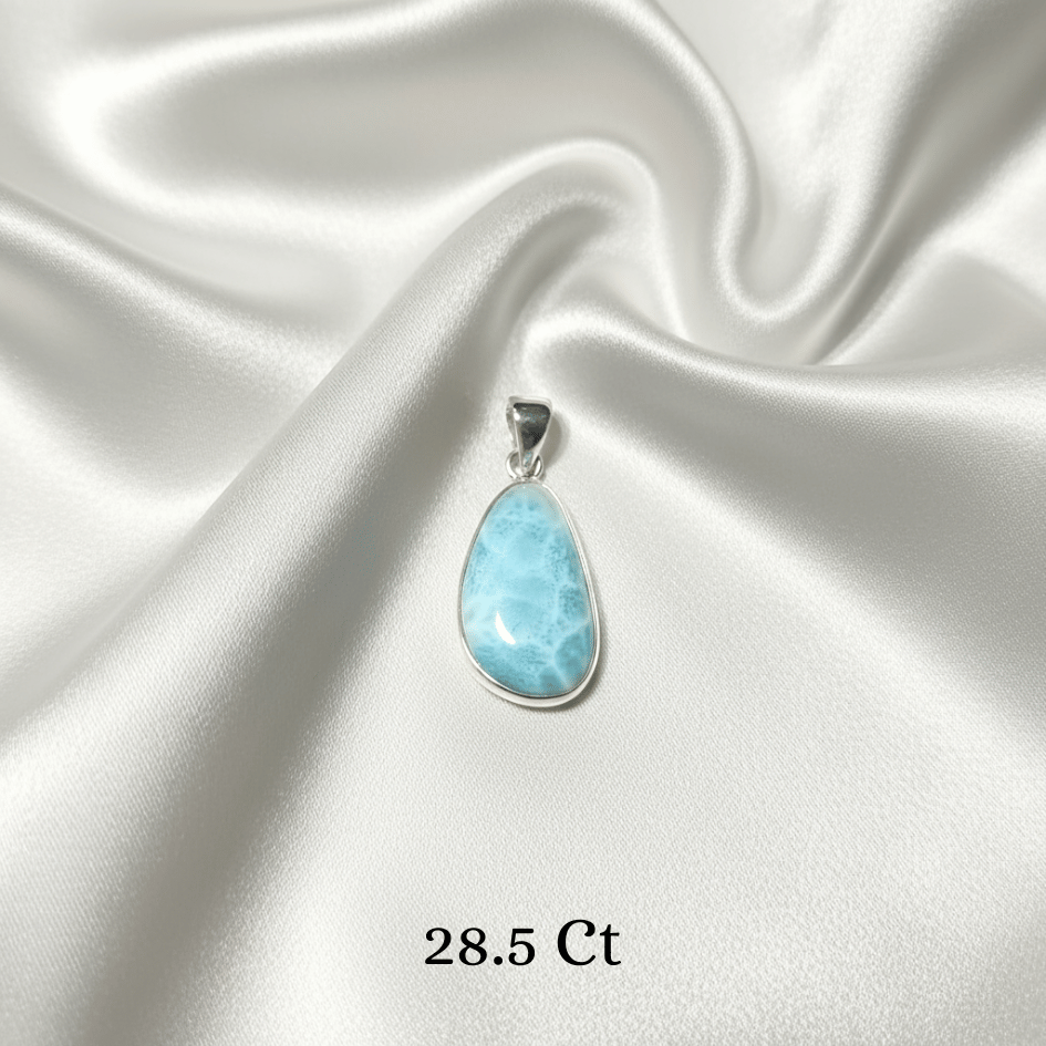 Healing Larimar pendant for clarity, peace, and harmony