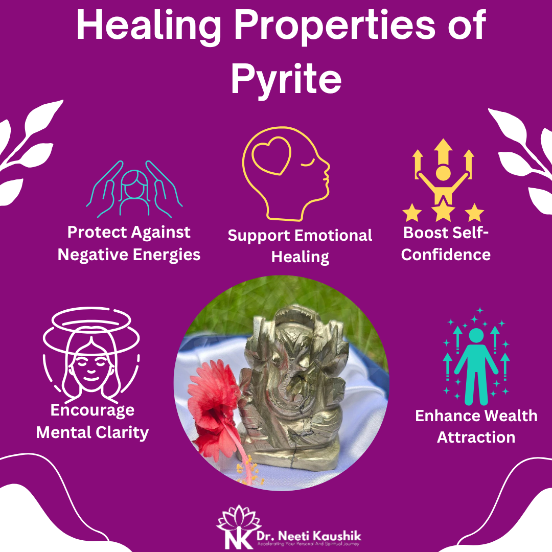 Lord Ganesha in Pyrite For Wealth Attraction - Dr. Neeti Kaushik's Shop