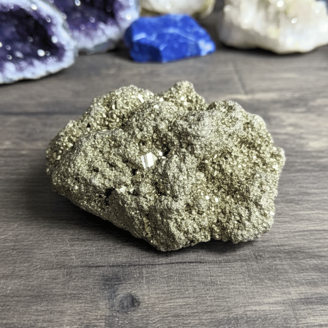 Pyrite stone for wealth, abundance, and protection
