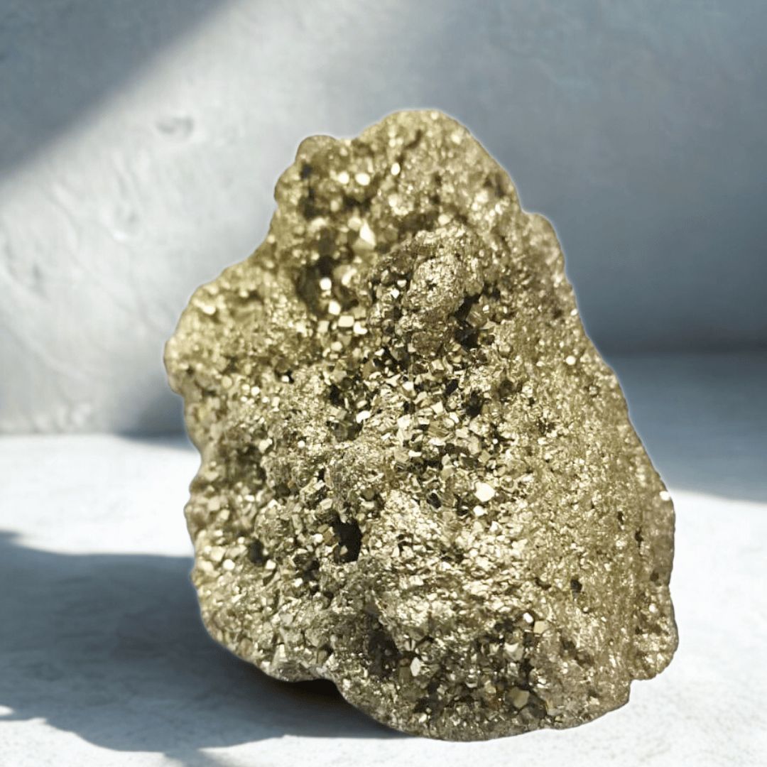 Pyrite stone for wealth, abundance, and protection