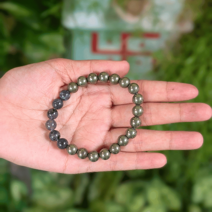 olite with Pyrite sphere for meditation and positive energy