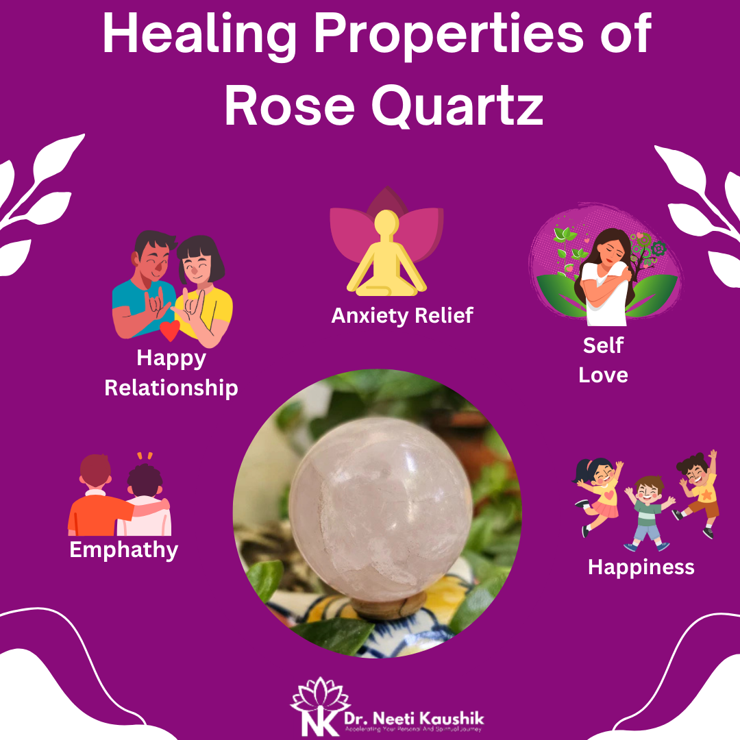 Rose quartz Sphere To Relaxing the Mind & Body - Dr. Neeti Kaushik's Shop