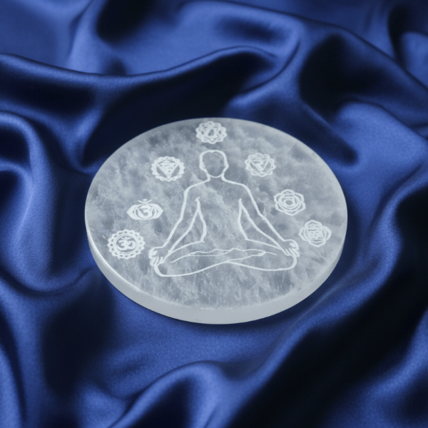 selenite plate for cleansing and charging crystals