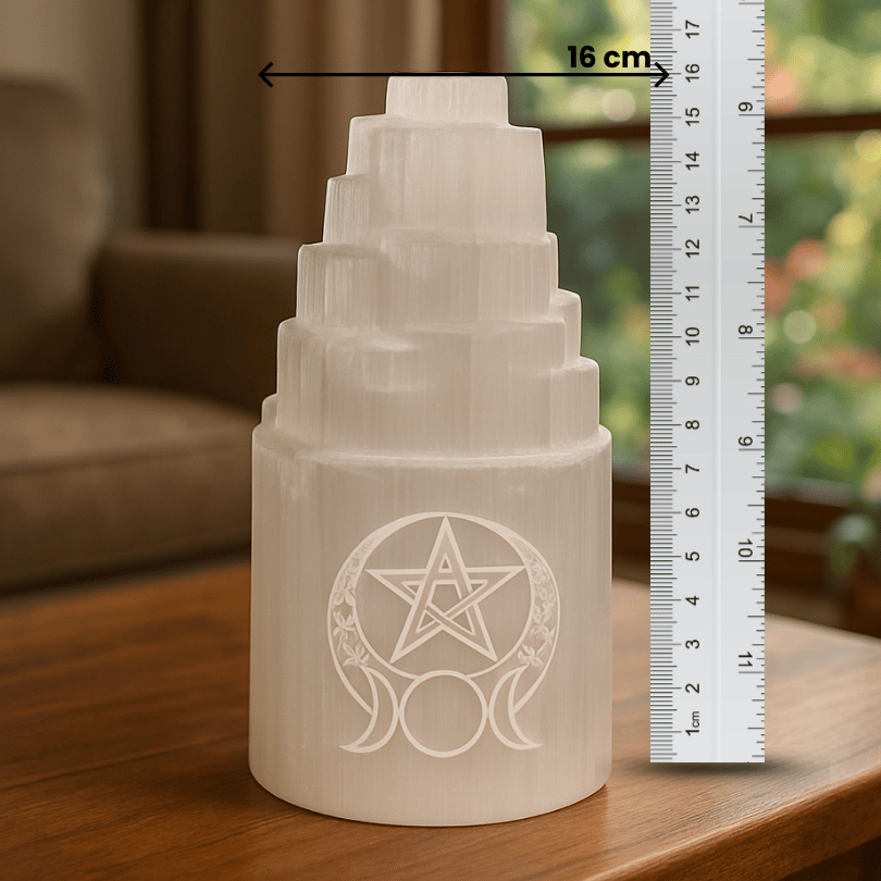 Selenite Lamp For Bedside or Work Table