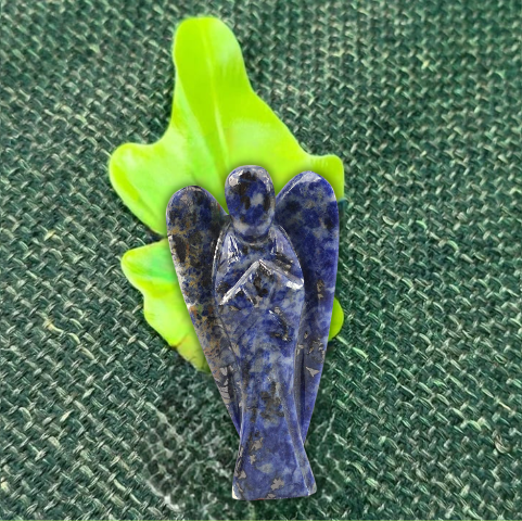 Sodalite Angel For communication & Intuition (2 Inch) - Dr. Neeti Kaushik's Shop