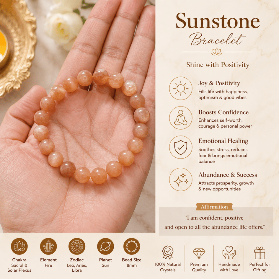 Sunstone AAA Quality Bracelet To Removing Depression-(10mm)