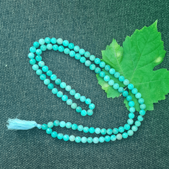 Amazonite Mala For Emotional Balance