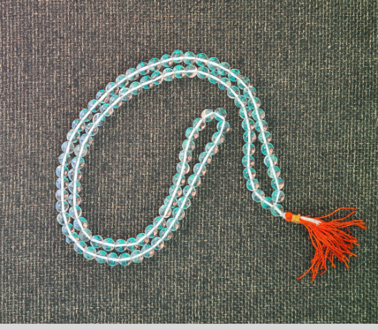 Clear Quartz Mala For Positive Vibrations (8mm) - Dr. Neeti Kaushik's Shop