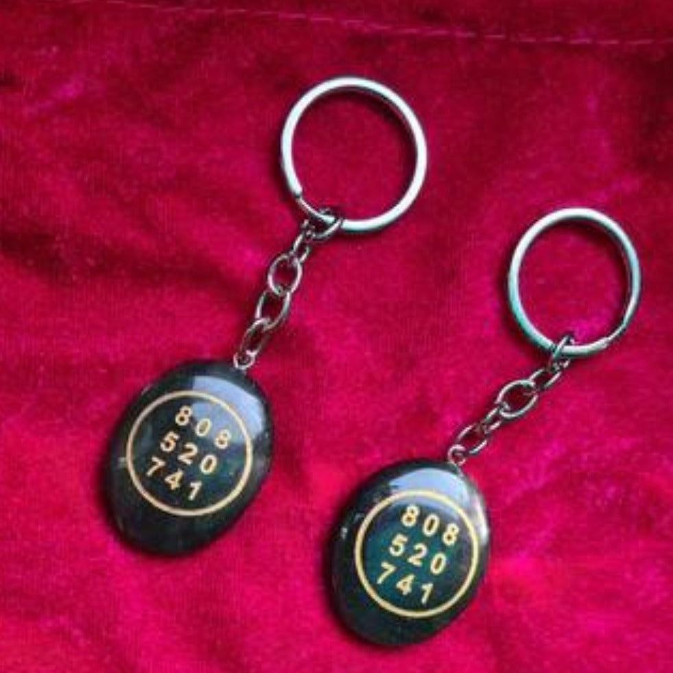 Green Aventurine Money Number Duo in Key Chain For Success - Dr. Neeti Kaushik's Shop