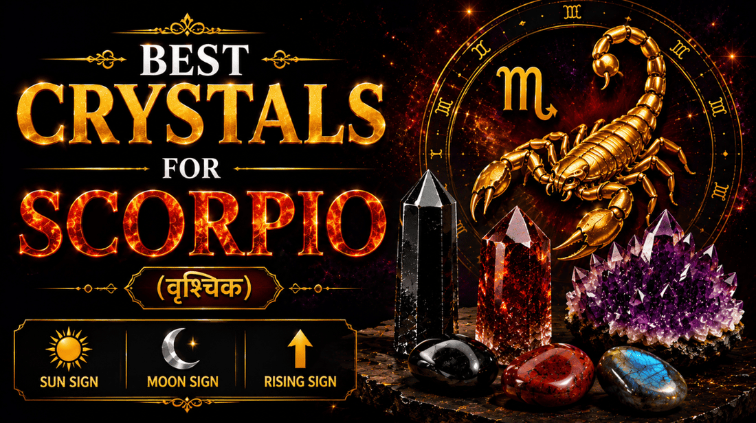 Best Crystals for Scorpio (वृश्चिक): Sun Sign  |  Moon Sign  |  Rising Sign