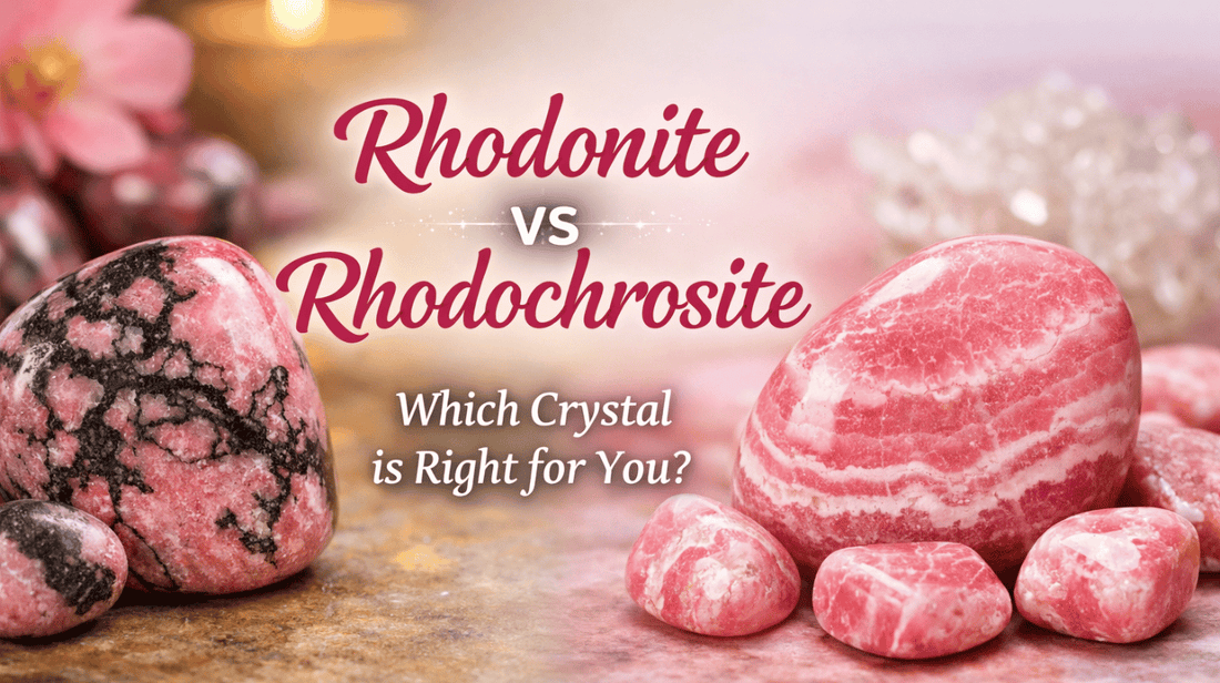 Rhodonite vs Rhodochrosite: Which Crystal is right for you?