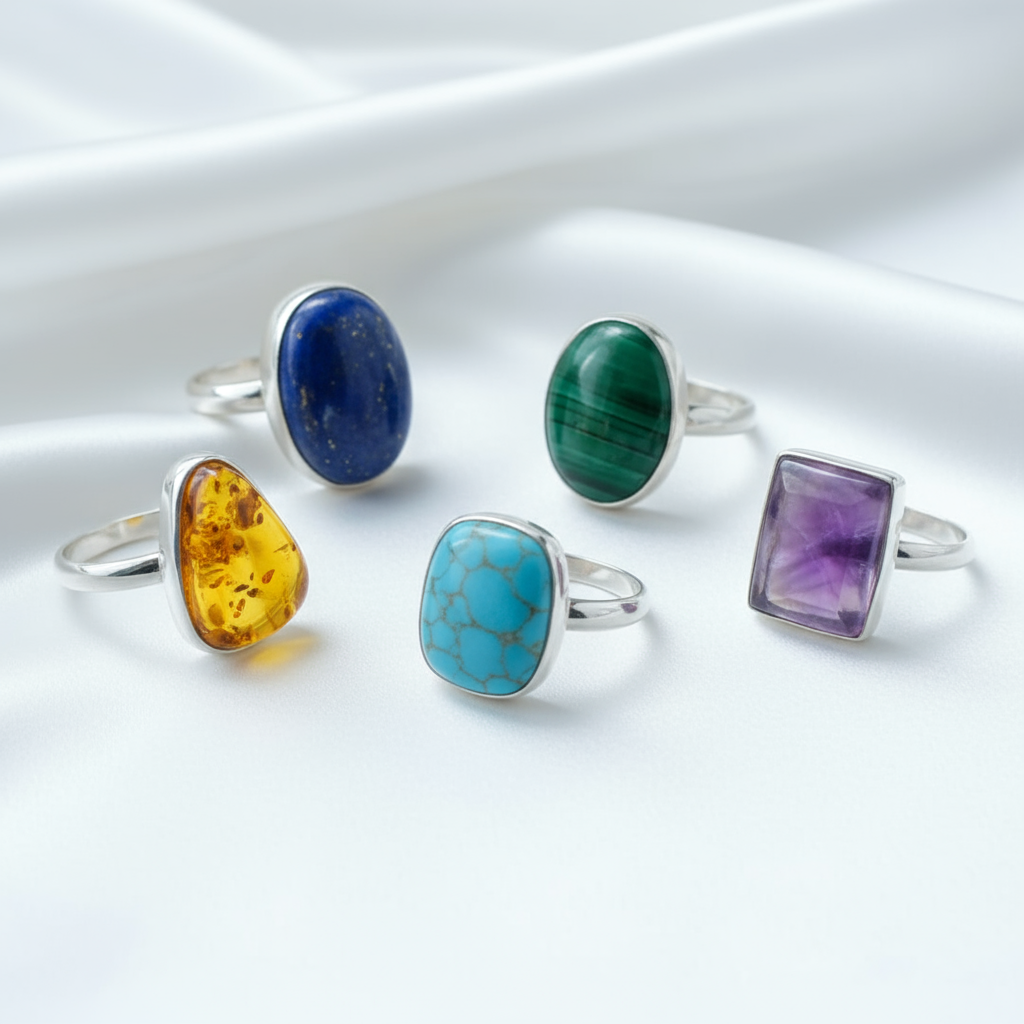 Buy Crystal Healing Rings Online – Spiritual Energy & Style – Dr. Neeti ...