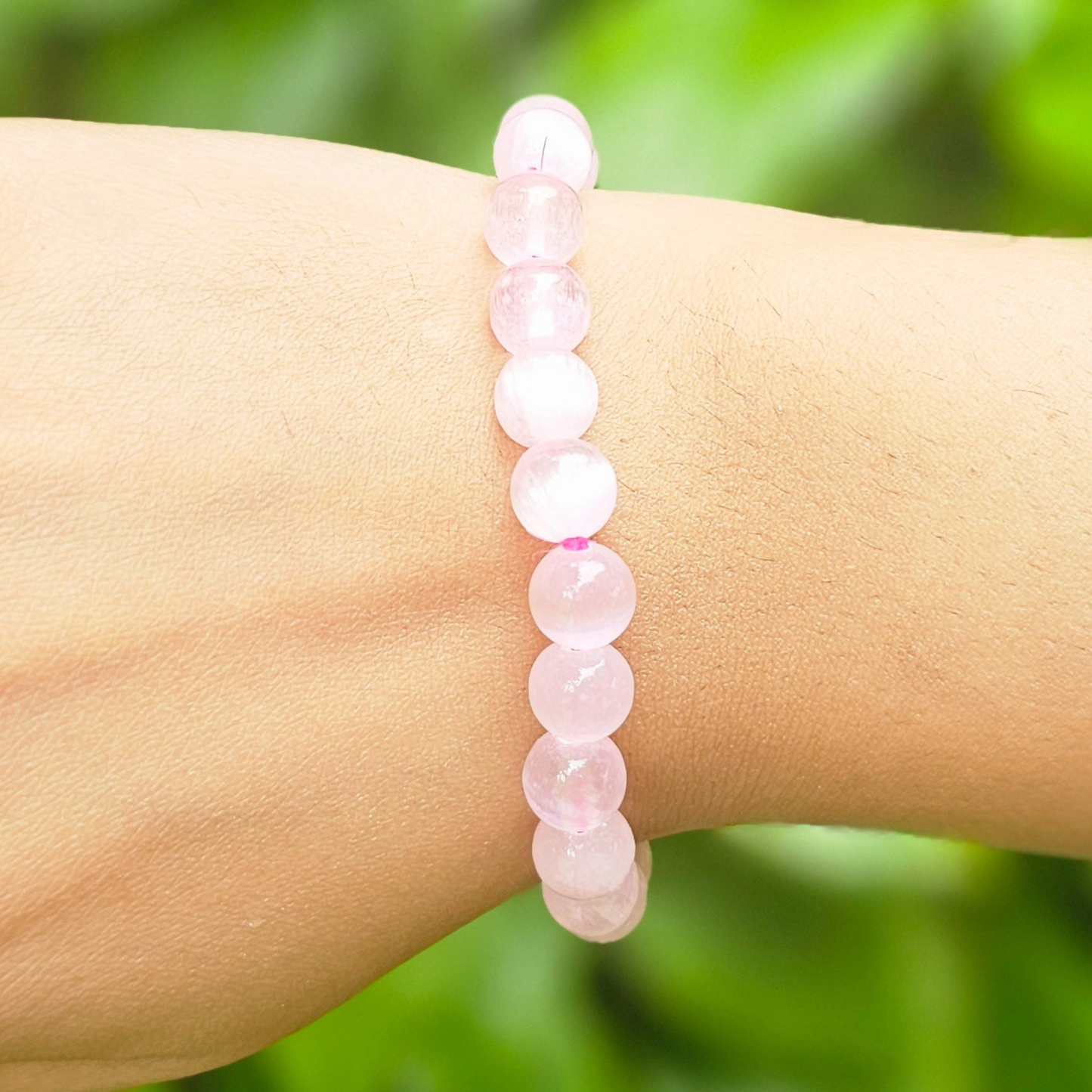 Pink Selenite Bracelet (8mm) For Removing Blockages