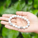 Howlite Bracelet For Calming Effect-(10mm)