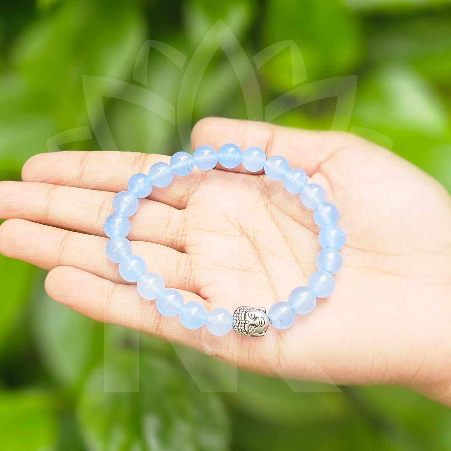 Blue Chalcedony Bracelet For Self-Confidence