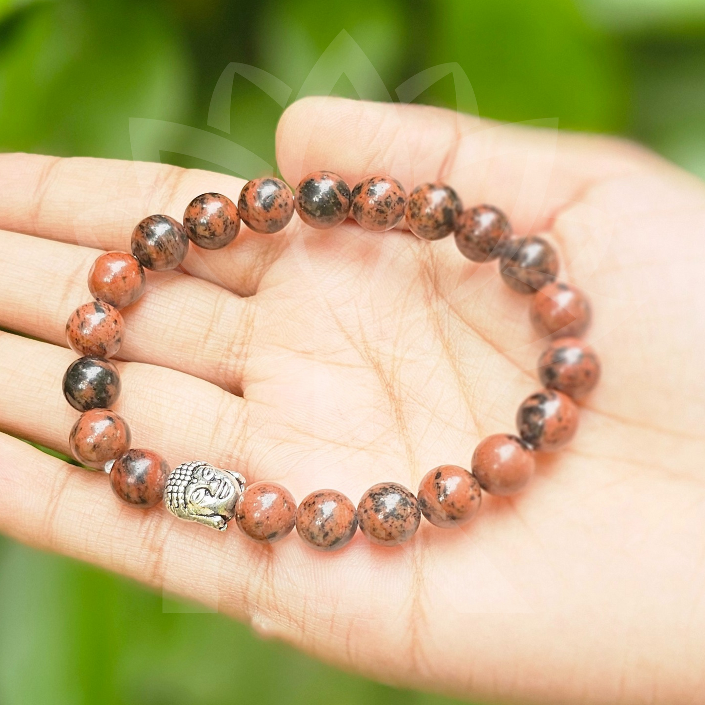 Mahogany Obsidian Bracelet For Protection & Self- Determination