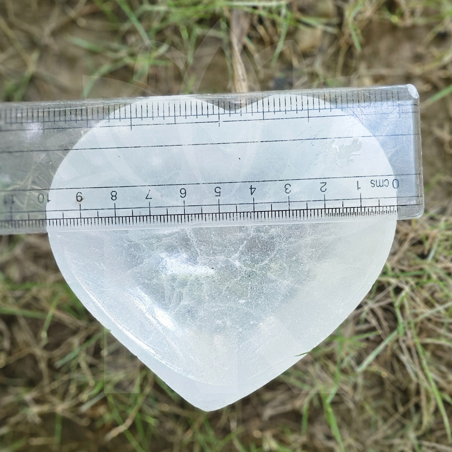 Selenite Heart Bowl For Crystals Recharge