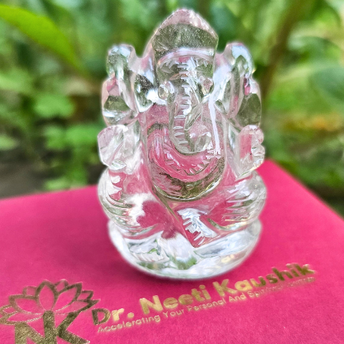 Lord Ganesha in Clear Quartz