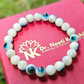 Aragonite Natural Evil Eye Bracelet