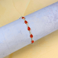 Carnelian Motivation Bracelet in 925 Sterling Silver – Pear Cut Elegance