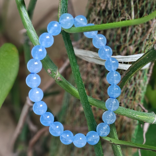 Blue Chalcedony Bracelet For Self-Confidence