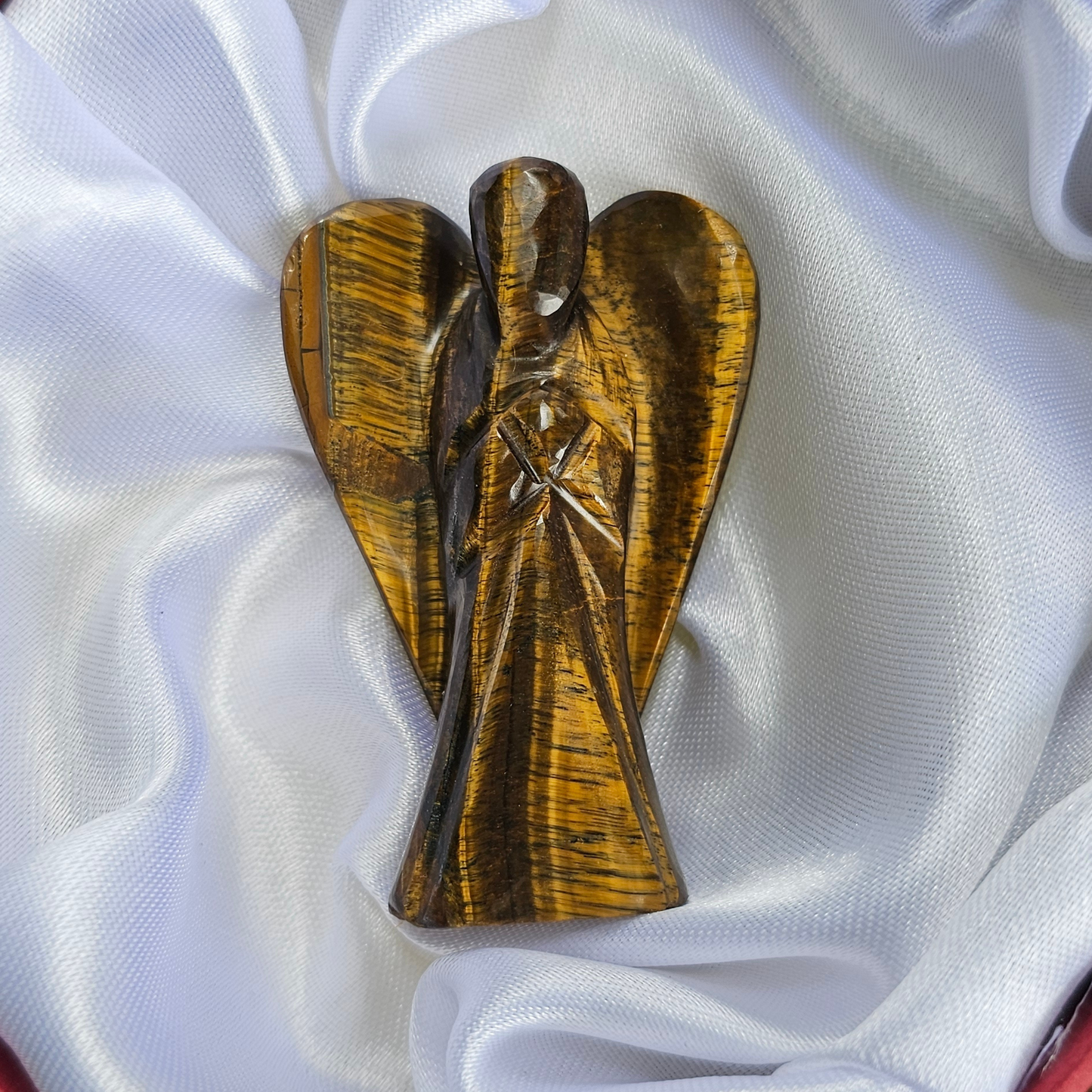 Tiger Eye Angel For Courage (2 Inch)