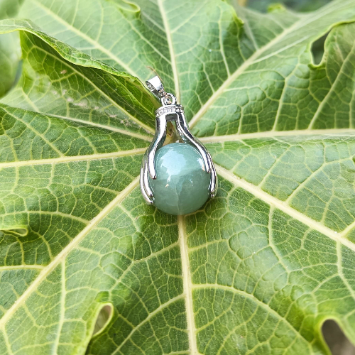 Green Jade Pendant For Good Fortune